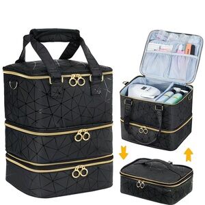 Large Nail Polish Organizer Bag Holds Over 60 Bottles Nail Polish